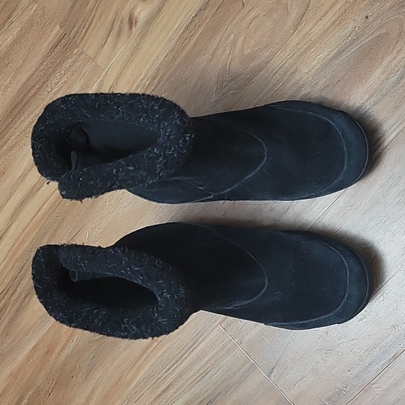 SOREL 'Water Fall' Black Suede Thinsulate Ultra Insulated Boots Women's Sz. 6 - Picture 10 of 13